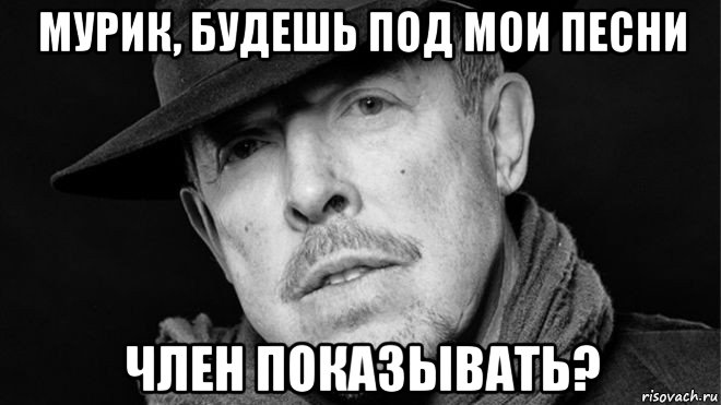 мурик, будешь под мои песни член показывать?