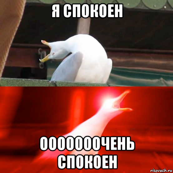 я спокоен ооооооочень спокоен