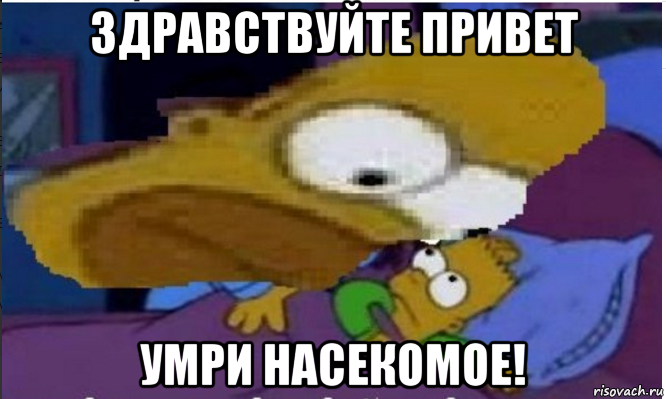 здравствуйте привет умри насекомое!