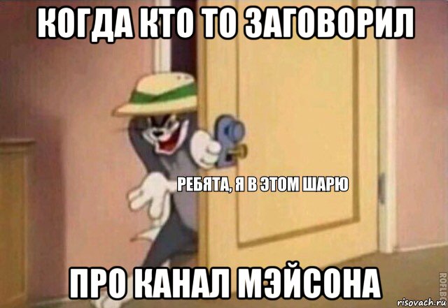 когда кто то заговорил про канал мэйсона, Мем    Ребята я в этом шарю