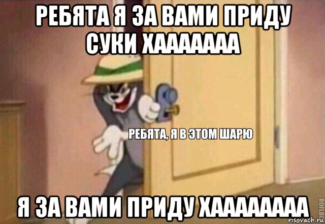 ребята я за вами приду суки хааааааа я за вами приду хаааааааа, Мем    Ребята я в этом шарю