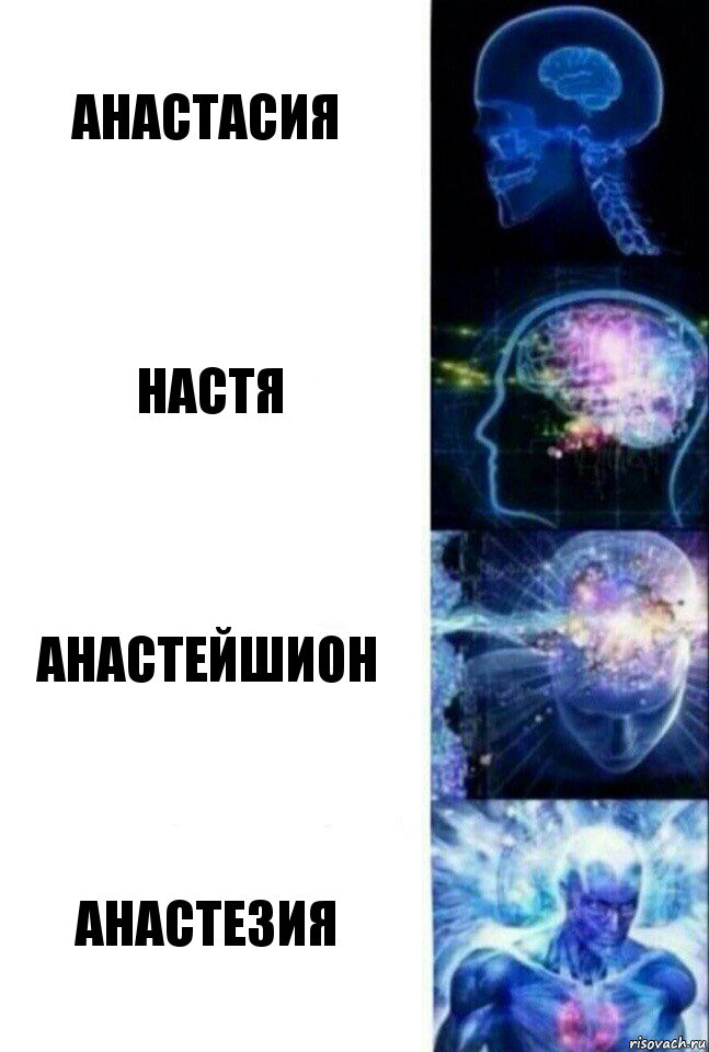 Анастасия Настя Анастейшион Анастезия, Комикс  Сверхразум