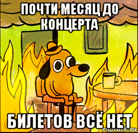 почти месяц до концерта билетов всё нет