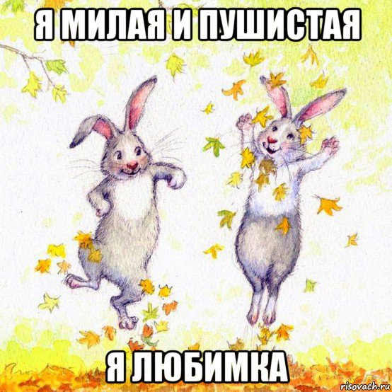 я милая и пушистая я любимка