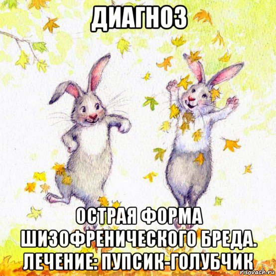 диагноз острая форма шизофренического бреда. лечение: пупсик-голубчик