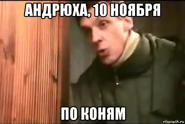 андрюха, 10 ноября по коням