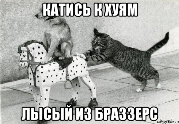 катись к хуям лысый из браззерс
