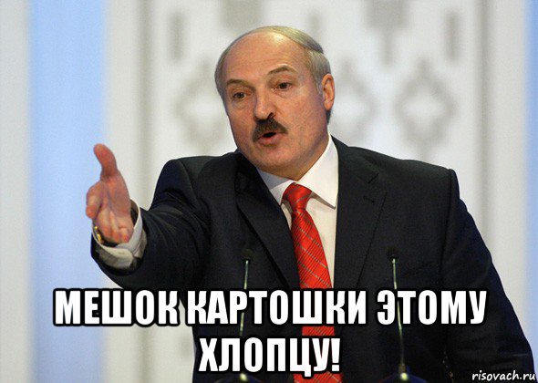  мешок картошки этому хлопцу!, Мем лукашенко