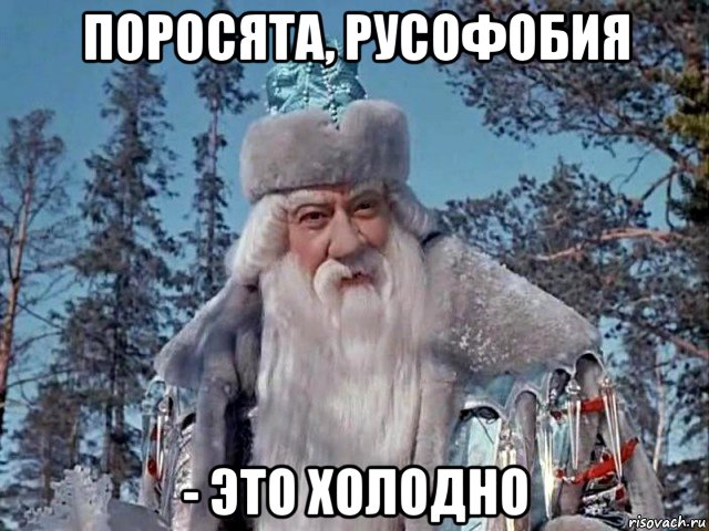 поросята, русофобия - это холодно