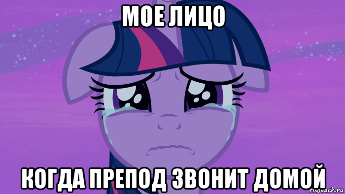 мое лицо когда препод звонит домой