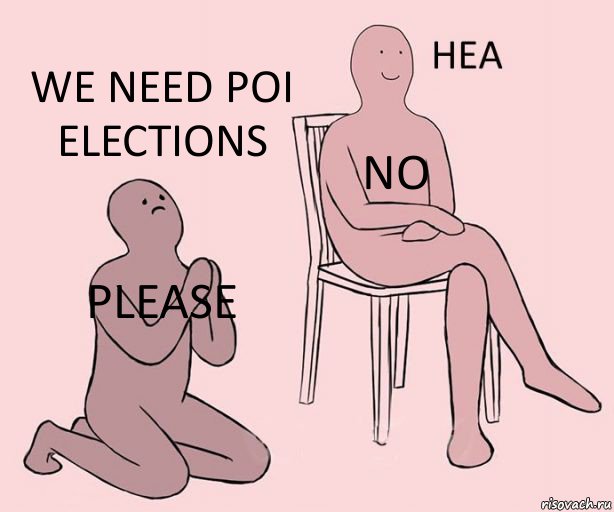 PLEASE NO WE NEED POI ELECTIONS, Комикс Неа