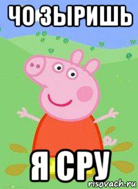 чо зыришь я сру, Мем  Peppa