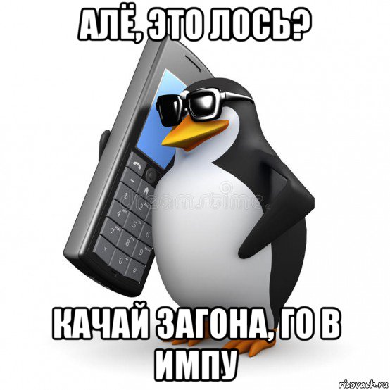 алё, это лось? качай загона, го в импу, Мем  Перископ шололо Блюдо