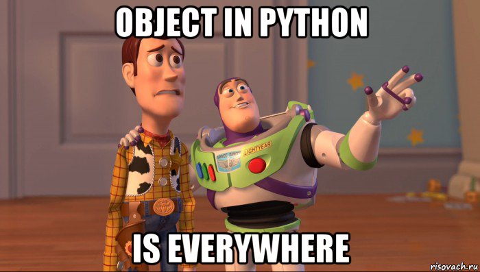 object in python is everywhere, Мем Они повсюду (История игрушек)