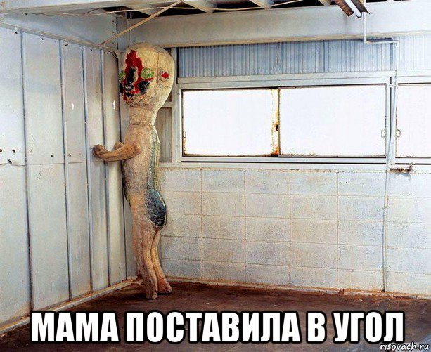  мама поставила в угол