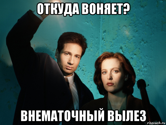 откуда воняет? внематочный вылез