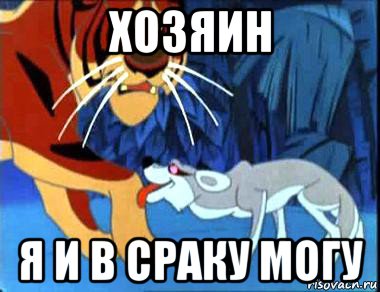 хозяин я и в сраку могу