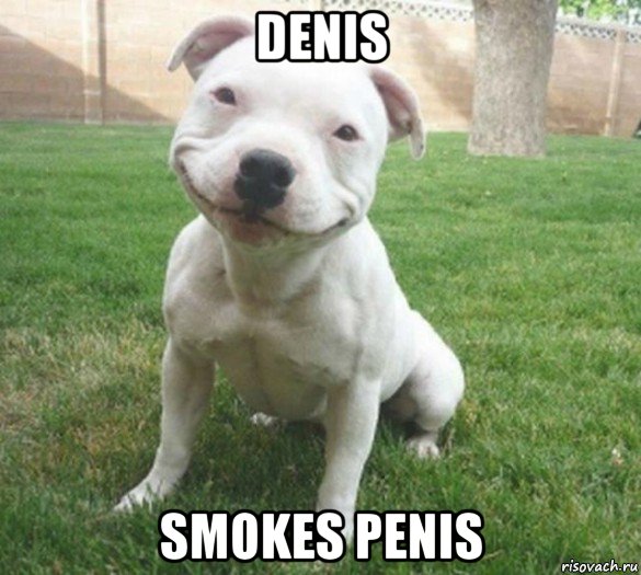 denis smokes penis, Мем  улыбака
