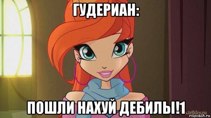 гудериан: пошли нахуй дебилы!1, Мем Винкс