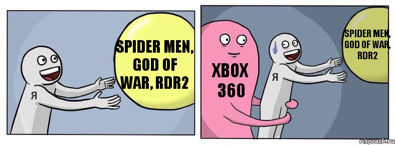 Spider men, god of war, rdr2 Xbox 360 Spider men, god of war, rdr2, Комикс Я и жизнь