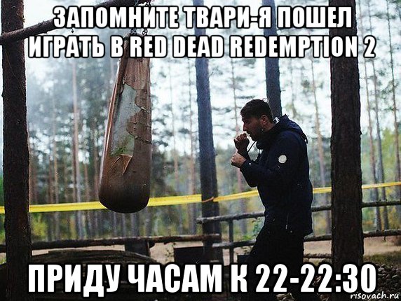 запомните твари-я пошел играть в red dead redemption 2 приду часам к 22-22:30, Мем Запомните твари