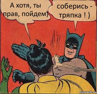 А хотя, ты прав, пойдем) соберись - тряпка ! ), Комикс   Бетмен и Робин