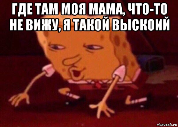 где там моя мама, что-то не вижу, я такой выскоий , Мем    Bettingmemes