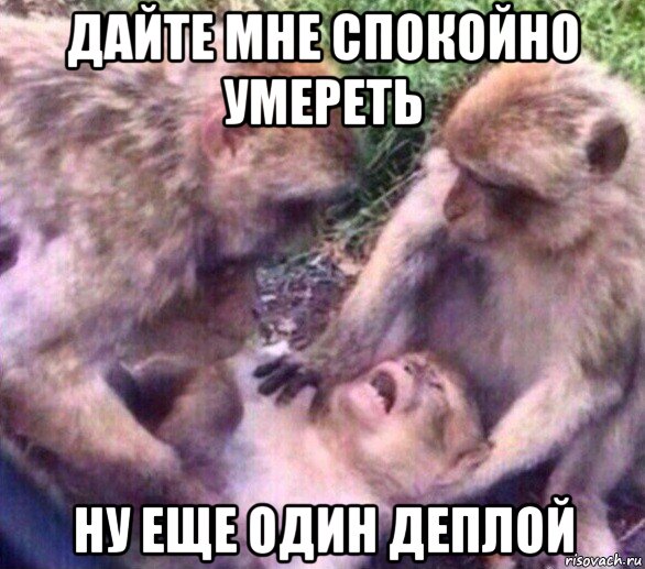 дайте мне спокойно умереть ну еще один деплой