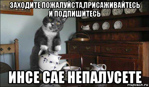 заходите пожалуйста,присаживайтесь и подпишитесь инсе сае непалусете