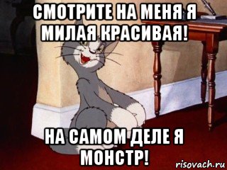 смотрите на меня я милая красивая! на самом деле я монстр!, Мем Наглый том