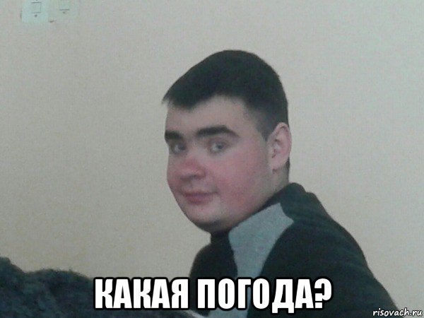  какая погода?