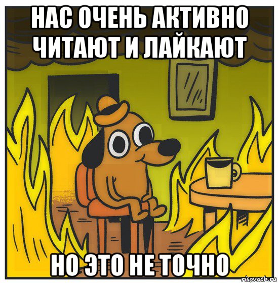 нас очень активно читают и лайкают но это не точно