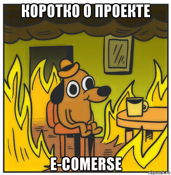 коротко о проекте e-comerse