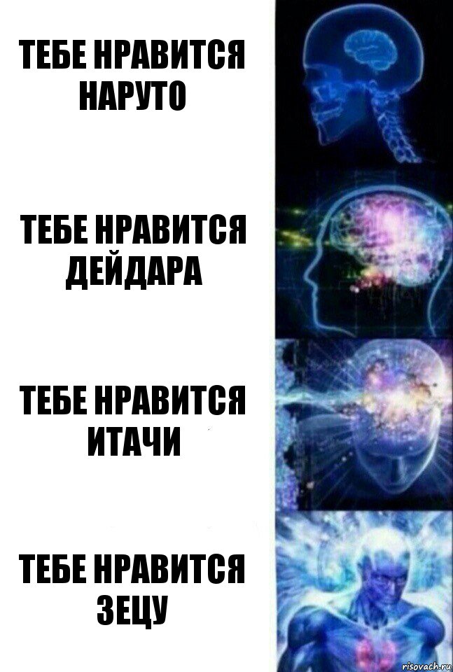 Тебе нравится Наруто Тебе нравится Дейдара Тебе нравится Итачи Тебе нравится Зецу, Комикс  Сверхразум