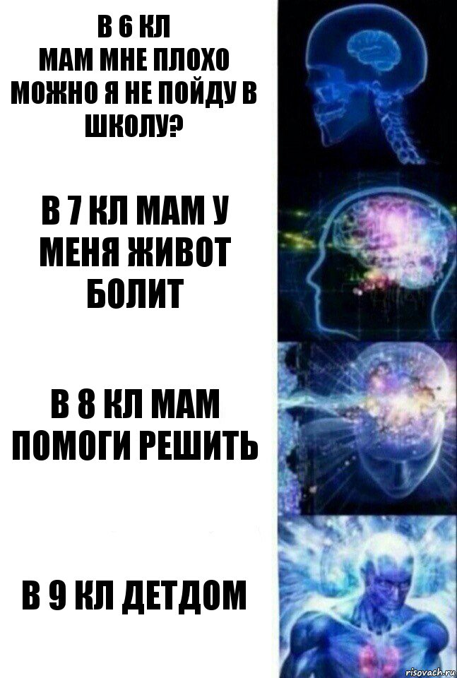 в 6 кл
мам мне плохо можно я не пойду в школу? в 7 кл мам у меня живот болит в 8 кл мам помоги решить в 9 кл детдом, Комикс  Сверхразум