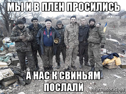 мы и в плен просились а нас к свиньям послали