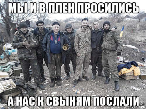 мы и в плен просились а нас к свыням послали