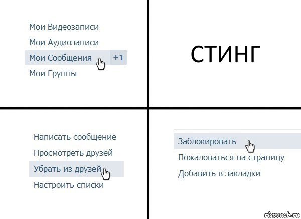 СТИНГ, Комикс  Удалить из друзей