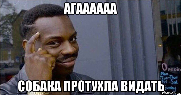 агаааааа собака протухла видать, Мем Умный Негр