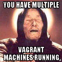 you have multiple vagrant machines running, Мем Ванга (цвет)