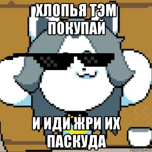хлопья тэм покупай и иди жри их паскуда, Мем Андертейл