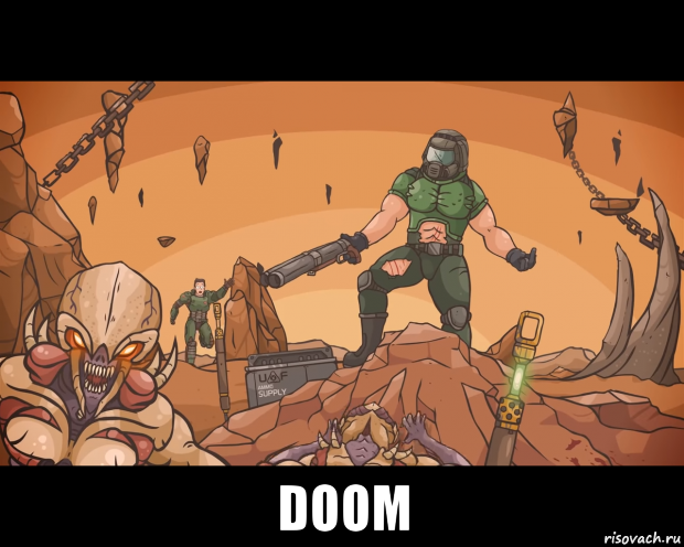  doom, Мем DoomGuy