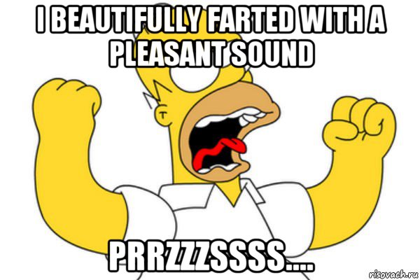 i beautifully farted with a pleasant sound prrzzzssss...., Мем Разъяренный Гомер