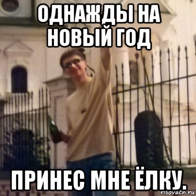 однажды на новый год принес мне ёлку.