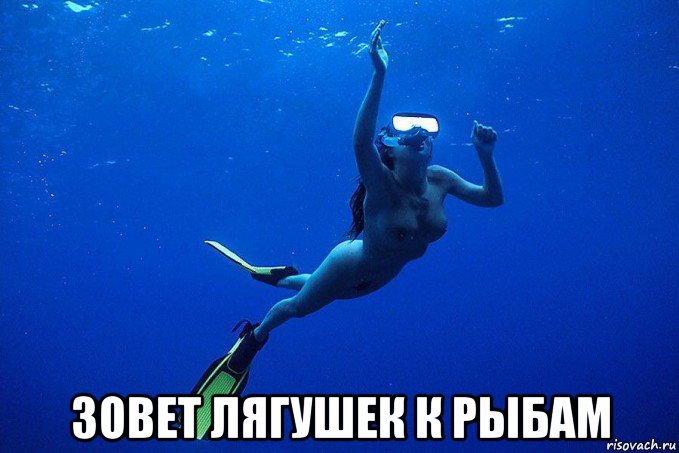 зовет лягушек к рыбам