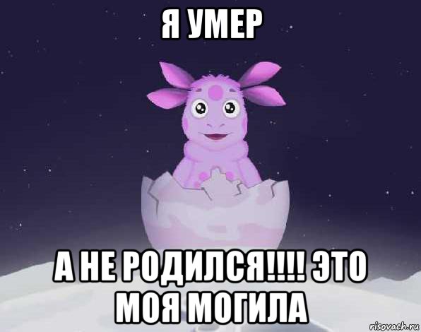 я умер а не родился!!!! это моя могила