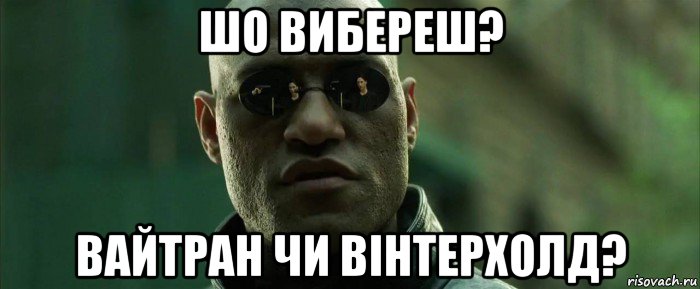 шо вибереш? вайтран чи вінтерхолд?