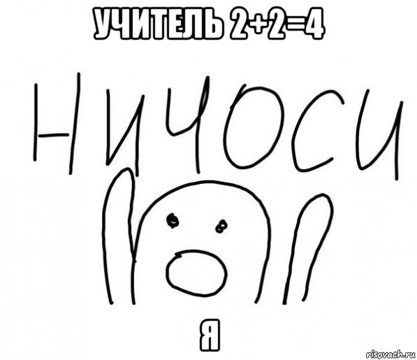 учитель 2+2=4 я