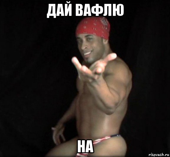дай вафлю на