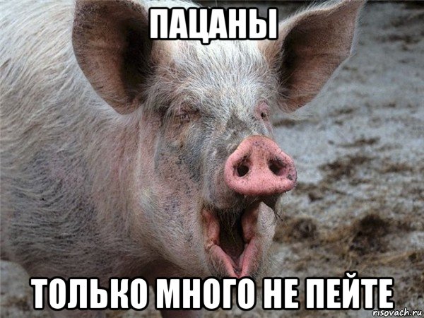 пацаны только много не пейте